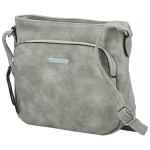 Trendová dámská koženková crossbody Edina, šedá