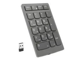 Lenovo Go Wireless Numeric Keypad šedá / Numerická klávesnice / Bezdrátová / 21 kláves / Ergonomický design (4Y41C33791)