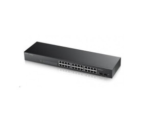Zyxel GS1900-24 v2 26-port Gigabit Web Smart switch, 24x gigabit RJ45, 2x SFP, fanless EDF_311137