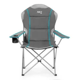 NILS Camp NC3080 světle-šedé / Skládací křeslo / Nosnost: 130 kg (5907695520071)