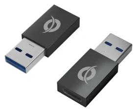 Conceptronic OTG adaptér USB-A - USB-C černá / Adaptér / 2 ks / USB 3.0 / Hliníkové tělo (DONN10G)