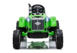 Mamido Dětský elektrický traktor s vlečkou T1 zelený