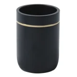 Spirella BLY kelímek na kartáčky černo-zlatý / polyresin (7610583209788)