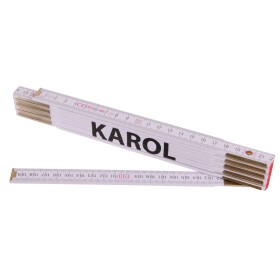Metr skládací, 2m, dřevěný, PROFI, "KAROL"