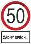 Přání M - Dopravní značka 50
