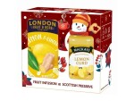 Dárková sada Sněhulák Zázvor,citron čaj London a džem Mackays
