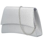 Módní dámské psaníčko Michelle Moon Roxi, stříbrné