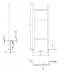 HOPA - Elektrický sušák PRIMAVERA - Barva radiátoru - Černá matná, Rozměr radiátoru - 40 x 112 cm, Výkon - 87 W RADPRI401131