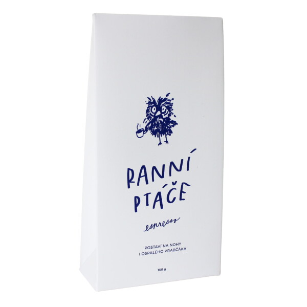Bella Rose Výběrová káva Ranní ptáče – espresso 150 g, bílá barva, papír