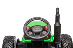 Mamido Elektrický traktor s přívěsem pro děti HC-306 24V světle zelený