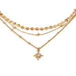 ELENYS Stella – pozlacený náhrdelník 18K žluté zlato Délka náhrdelníku: 40-43 + 5 cm / max. 48 cm