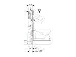 Geberit Duofix Bambini modul pro dětské WC, 97cm, čelní pro tlačítka Sigma 111.923.00.5 111.923.00.5