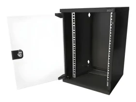 Digitus DN-10-09U-B černá / Nástěnná skříň / 10" / 312x464x300 mm / prosklené dveře / IP20 (DN-10-09U-B)