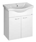 Aqualine KERAMIA FRESH umyvadlová skříňka 60,6x74x34 cm, bílá 50063A