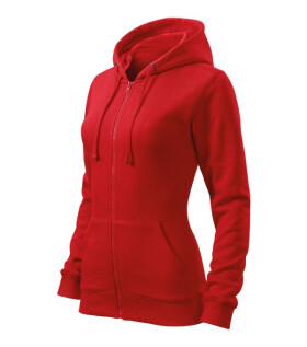 Trendy Zipper mikina dámská červená L