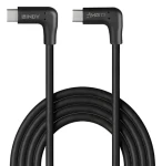 Lindy USB-C - USB-C 90° černá / USB kabel / USB 3.2 Gen 2 / 10 Gbit/s / 1 m / PD 60W (32023)