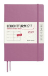 Týdenní plánovač Dusty Rose, Medium A5 2027, anglicky