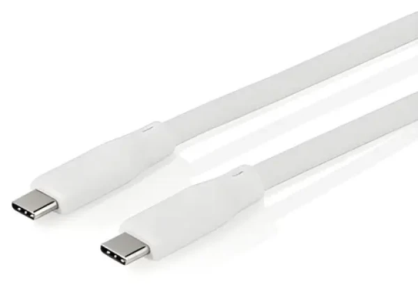 Nedis bílá / Kabel USB-C / USB-C - USB-C / 240 W / 20 Gbps / 1 m (CCGB64810WT10)