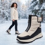 Obuv kotníková L900 REGA dámská zimní béžová