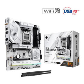 ASRock MB Sc AM5 X870 STEEL LEGEND WIFI, AMD X870, 4xDDR5, 1xHDMI, 2xUSB4, WI-FI EDF_380956
