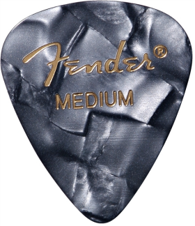 Fender Premium Celluloid 351 Shape Picks  Medium  Black Moto - 12ks