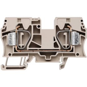 Z-series, Feed-through terminal, Rated cross-section: 16 mm&sup2;, Tension clamp connection, Wemid, Dark Beige, ZDU 16 1745230000-25 Weidmüller 25 ks