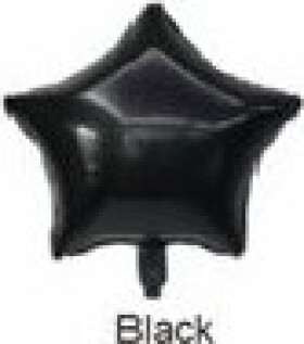 Fóliový balónek Hvězda černá - Moje party