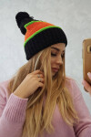 Dámská čepice Kinga K297 black+orange+green neon UNI