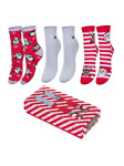 Dámské ponožky Milena Vánoční sada, krabička A'3 mix barev-mix designu 37-41