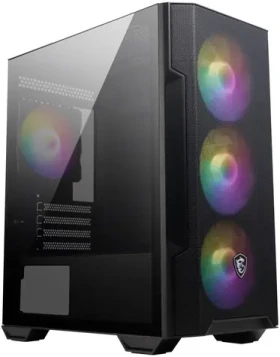 MSI MAG FORGE M100R černá / ATX / 2x USB 2.0 1x USB 3.0 / 4x 120 ARGB / bez zdroje / průhledná bočnice (306-7G20R21-809)