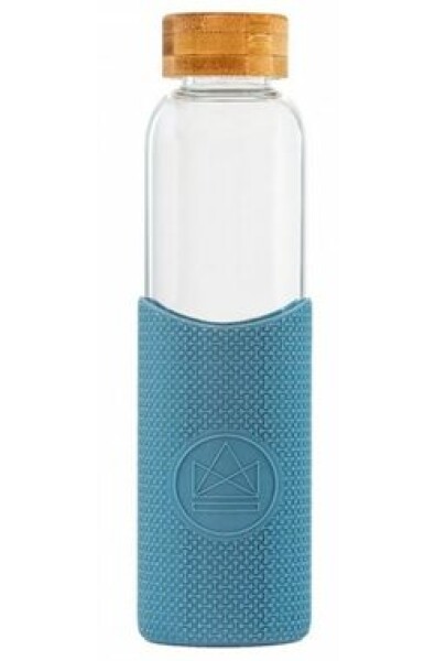 Neon Kactus Skleněná láhev s rukávem modrá 550 ml (GB05)