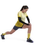 ICEBREAKER Wmns Merino 125 ZoneKnit™ Energy Wind SS Tee, Lux/Lucid/Cb (vzorek) velikost: S