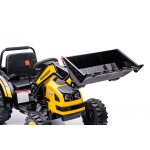 Mamido Dětský elektrický traktor s lopatou žlutý