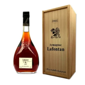 Lafontan Armagnac 2005 40% 0.7 l v dřevěné dárkové krabičce (3241850013544)
