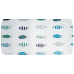 Spirella SANTORINI protiskluzová podložka do vany rybičky motiv / PVC / 71 x 36 cm (7610583192493)