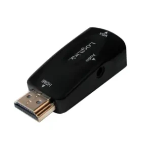 LogiLink redukce HDMI (M) - VGA (F) černá / Redukce / Full HD 1080p / audio 3,5 mm (CV0107)