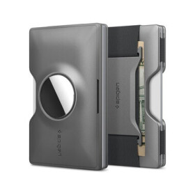 Pouzdro Spigen Wallet S Card Holder peněženka Apple AirTag šedé