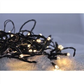 Solight LED venkovní vánoční řetěz, 400 LED, 20m, přívod 5m, 8 funkcí, IP44, teplá bílá SOLIGHT 1V07-WW