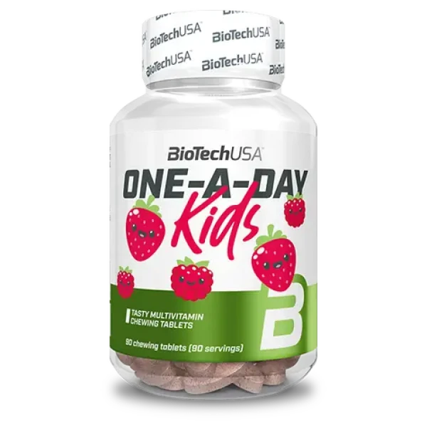 BioTech One-A-Day Kids 90 tbl strawberry raspberry (17533)