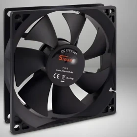 Inter-Tech F-92-S černá / Ventilátor / 92x92x25 mm / 1500 ot/min / 24 dB / 3pin (88885180)