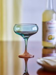 Bloomingville Sklenice na koktejl Signe Multi 270 ml, zelená barva, sklo