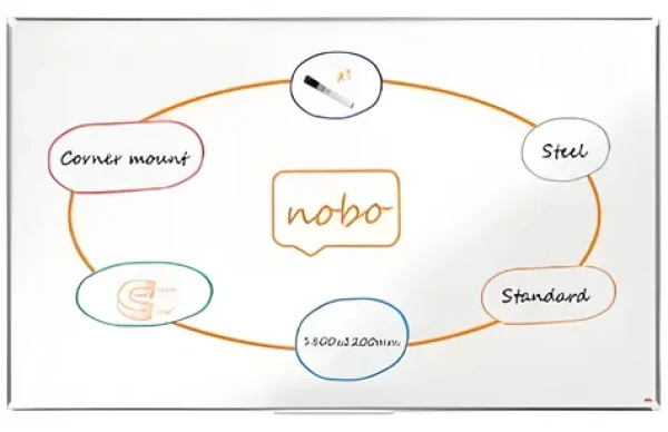 NOBO Premium Plus 1800x1200 mm bílá / Magnetická tabule / Hliníkový rám (1915161)