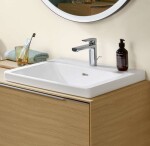 VILLEROY & BOCH - Subway 3.0 Umyvadlo 65x47 cm, bez přepadu, otvor pro baterii, CeramicPlus, Stone White 4A7066RW