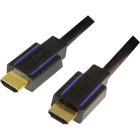 LogiLink HDMI kabel Zástrčka HDMI-A, Zástrčka HDMI-A 1.80 m černá CHB004 4K UHD HDMI kabel