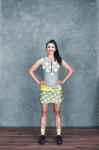 Dámská sukně na kolo Silvini Isorno Pro Cloud yellow