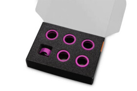 EKWB EK-Quantum Torque Compression Ring 6-Pack HDC 16 - Purple (3831109836156)