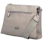 Stylová dámská koženková crossbody kabelka Verrona, šedá