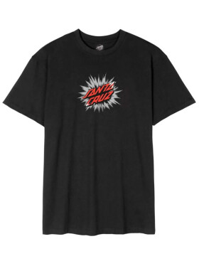 Santa Cruz Burst Oval Dot Front black pánské tričko krátkým rukávem XL