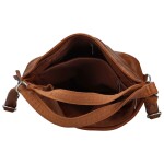 Trendy dámský koženkový kabelko-batoh Lambros, hnědý