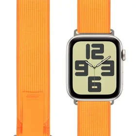 OBAL:ME Textilní řemínek pro Apple Watch 42-49 mm M-L oranžová / Řemínek pro Apple Watch / Textilní (57983130780)